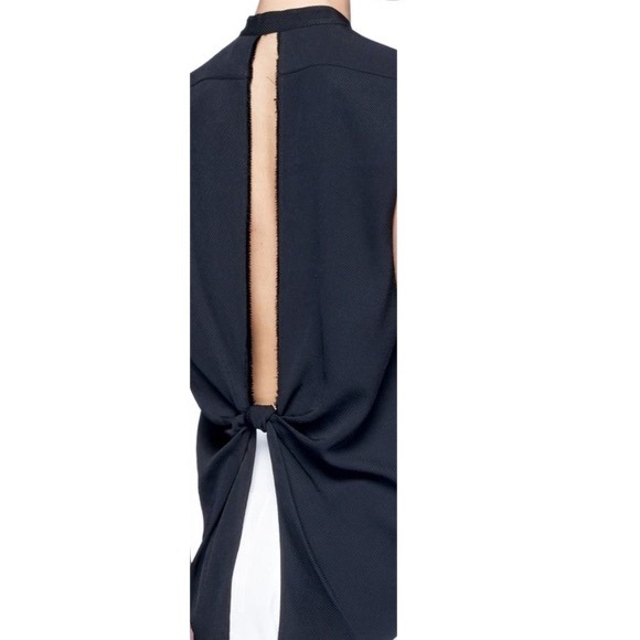 HELMUT LANG Black Button Down Open Back Blouse XS - Picture 7 of 9